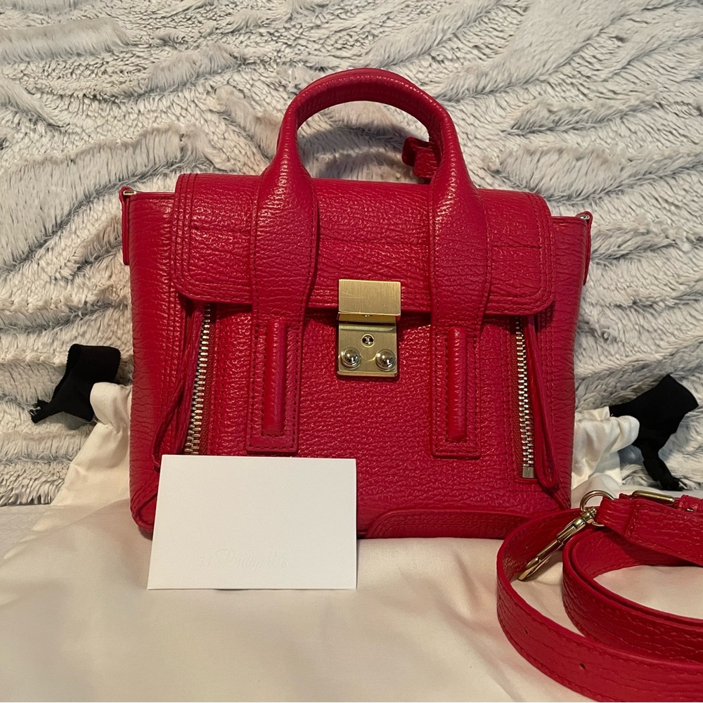 New without tags Phillip Lim mini Pashli satchel in Red.